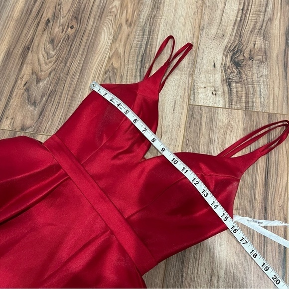 Sherri Hill A-Line Flare Formal Red Dress S50678 - Picture 11 of 13